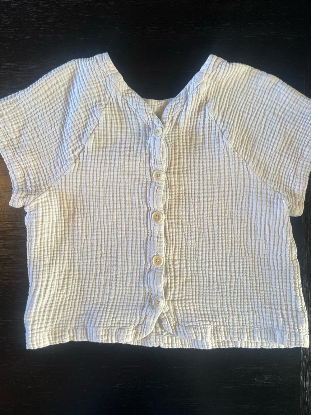 Madewell Lightspun Renwood Button-Back Top | Size Large - Picture 6 of 7